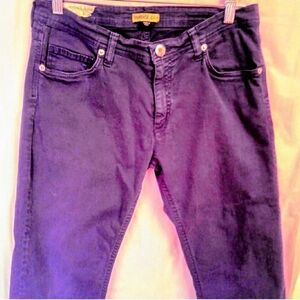🌼🍇 Versace Purple Denim Capris 💯% Authentic 🍇